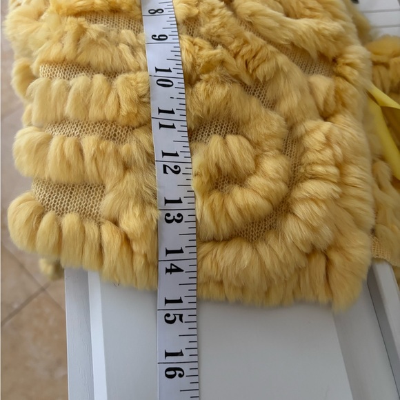 BCBGMaxAzria Cream Rabbit Fur Jacket - Picture 14 of 14